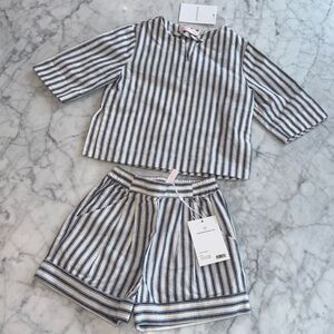 NWT ZIMMERMANN ZEPHYR STRIPE SET 1Y